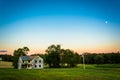 Abandoned house in a field, in rural York County, Pennsylvania.