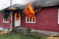 Abandoned House in flame