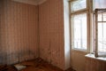 Abandoned house getting ready for demolition Royalty Free Stock Photo