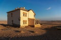 Abandoned house in Kolmanskop ghost town, Namibia Royalty Free Stock Photo