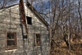 Abandoned House in Minnesota slowly falls apart Royalty Free Stock Photo