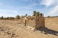 Abandoned house on the oasis on Sahara desert, Morocco, Africa Royalty Free Stock Photo