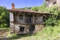 Old abandoned house from a small rural village