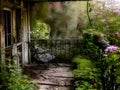 abandoned house in the old town, Ai Generated Royalty Free Stock Photo