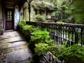 abandoned house in the old town, Ai Generated Royalty Free Stock Photo