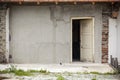 Abandoned house with open old door Royalty Free Stock Photo