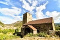 abandoned house, photo as a background , in janovas fiscal sobrarbe , huesca aragon province