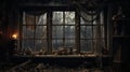 Abandoned House: A Post-apocalyptic Window Into The Twisted Landscape