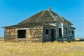 An abandoned house on the prairie of central Oregon, USA Royalty Free Stock Photo