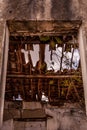 Abandoned house roof Royalty Free Stock Photo