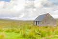 Abandoned house in Scottish moorland in summer Scotland Royalty Free Stock Photo