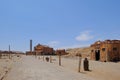 Abandoned Humberstone and Santa Laura saltpeter works factory, near Iquique, northern Chile, South America Royalty Free Stock Photo