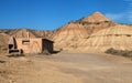 Abandoned hut in Bardenas Reales Royalty Free Stock Photo