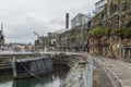 Abandoned industrial buildings, Cockatoo Island, Sydney, NSW Royalty Free Stock Photo