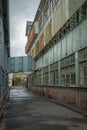 Abandoned industrial buildings, Cockatoo Island, Sydney, NSW Royalty Free Stock Photo