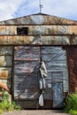 Abandoned buildings in the Leningrad region, Russia. Royalty Free Stock Photo