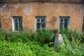 Abandoned buildings in the Leningrad region, Russia. Royalty Free Stock Photo