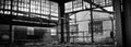 Abandoned Industrial Factory Warehouse Interior Royalty Free Stock Photo