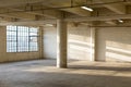 Abandoned Industrial Factory Warehouse Interior Royalty Free Stock Photo