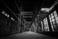 Abandoned industrial interior Royalty Free Stock Photo