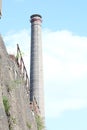 Abandoned industrial old factory area landschaftpark Duisburg nord high quality background prints Royalty Free Stock Photo