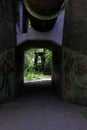 Abandoned industrial old factory area landschaftpark Duisburg nord high quality background prints Royalty Free Stock Photo