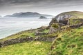 Abandoned Irish Farmhouse on Cliff Royalty Free Stock Photo