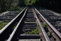 Abandoned iron bridge over the Rosario River in southern Brazil Royalty Free Stock Photo