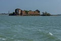 Abandoned island in venetian lagoon