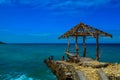 An abandoned jetty of the beautiful Camotes Island, Philippines Royalty Free Stock Photo