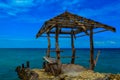 An abandoned jetty of the beautiful Camotes Island, Philippines Royalty Free Stock Photo