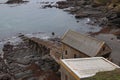 Abandoned life boat station Polpeor Cove. The Lizard Royalty Free Stock Photo