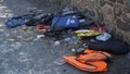 Abandoned life jackets