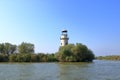 Abandoned lighthouse in Danube Delta in Sulina in Romania Royalty Free Stock Photo