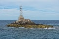 Abandoned lighthouse on island Royalty Free Stock Photo
