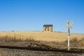 Abandoned Limestone House Blue Sky