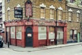 Abandoned London pub Royalty Free Stock Photo