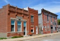 Abandoned Main Street of Bridgewater, Iowa Royalty Free Stock Photo