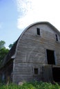 Abandoned Manitoba Barn in vacant farmyard