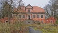 Abandoned manor house in a forest in Pirita Royalty Free Stock Photo