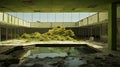 Abandoned Building With Pool: A Jamie Hawkesworth Inspired Apocalypse Landscape