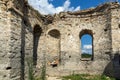 Abandoned Medieval Eastern Orthodox church of Saint John of Rila at the bottom of Zhrebchevo Reservoir, Bulgaria