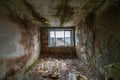 abandoned military buildings in city of Skrunda in Latvia Royalty Free Stock Photo