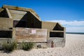 Abandoned military bunker on Cape May Point Royalty Free Stock Photo