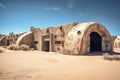 abandoned military bunker in the desert