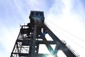 Abandoned mine headframe Royalty Free Stock Photo