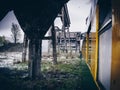 Abandoned mine in the post industrial city of Anina, Romania. Royalty Free Stock Photo