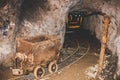 Abandoned mine - rusty equipment Royalty Free Stock Photo