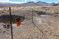 An abandoned mine shaft in the Nevada Desert, USA - November 17, 2017 Royalty Free Stock Photo