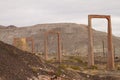 Abandoned mine structure Royalty Free Stock Photo